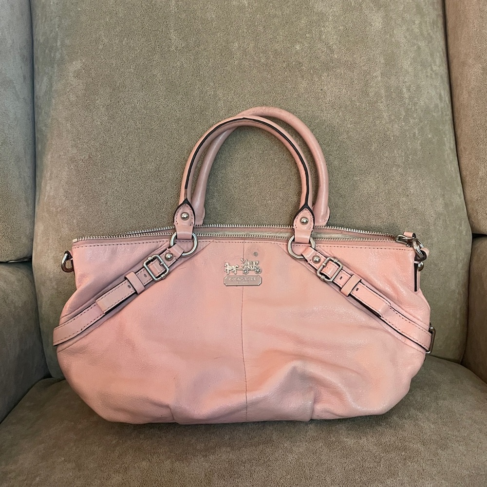 Coach Pink Leather Handbag